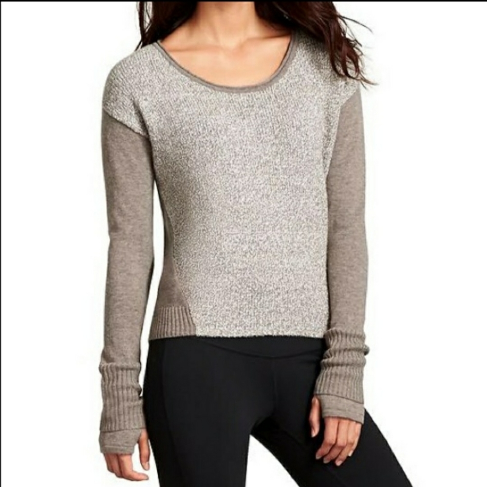 Athleta Brindle 100% Merino Wool Pullover Sweater Size XS